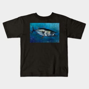 The Bluefin Tuna Painting Kids T-Shirt